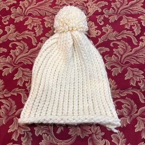 Share  Cream Sock Cap Knit Beanie Hat (One Size)